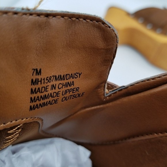 Mia Women Brown Faux Leather Daisy Slide Clog 7 - Picture 9 of 9